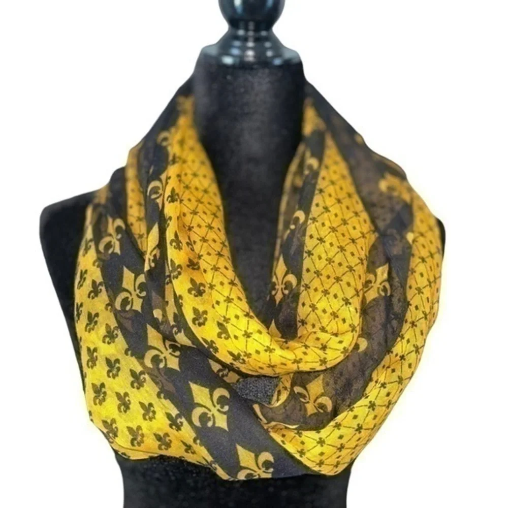 Fleur de Lis New Orleans Saints Infinity Scarf